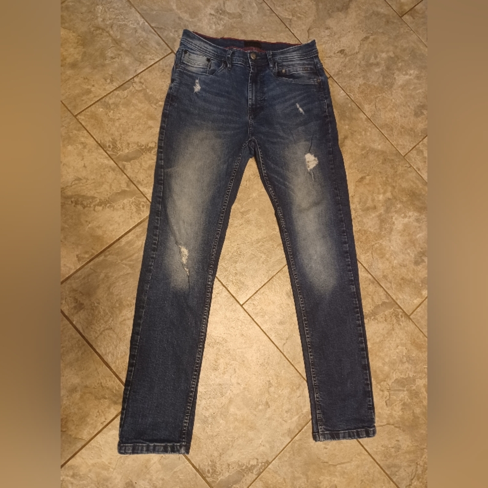 Men's Steve's Jeans 30x32 Distressed Dark Wash